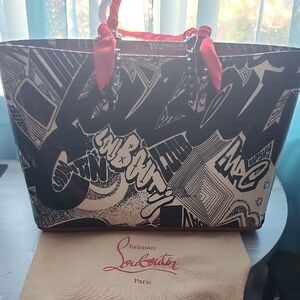 Christian Louboutin Graffiti Cabata  Tote W/ Dustbag